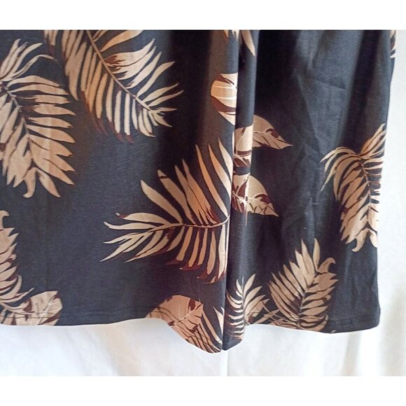 SHEIN LUNE Tropical Print Twist V-Neck Sleeveless Dress M Vacation Vibes - Picture 6 of 8